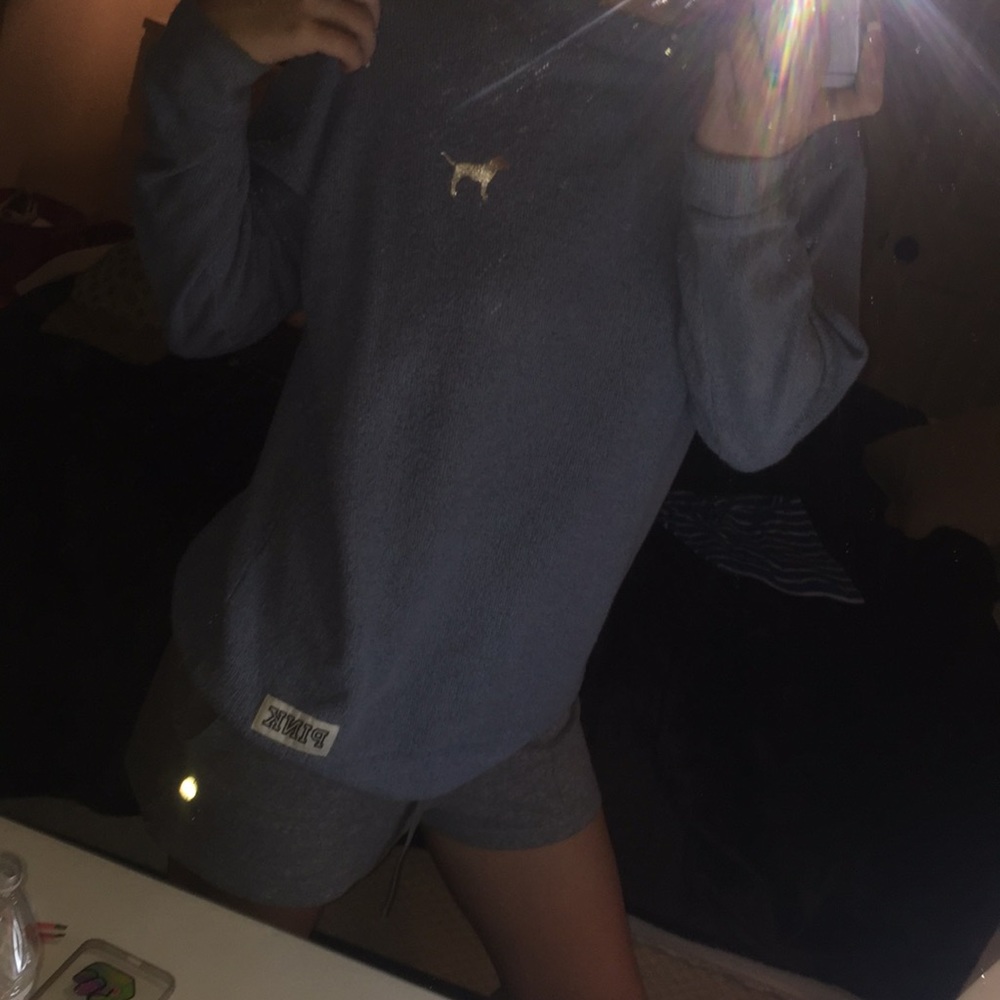 PINK sweater cotton fits bigger than xs